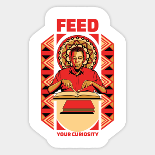 Feed Your Curiosity - Male Sticker